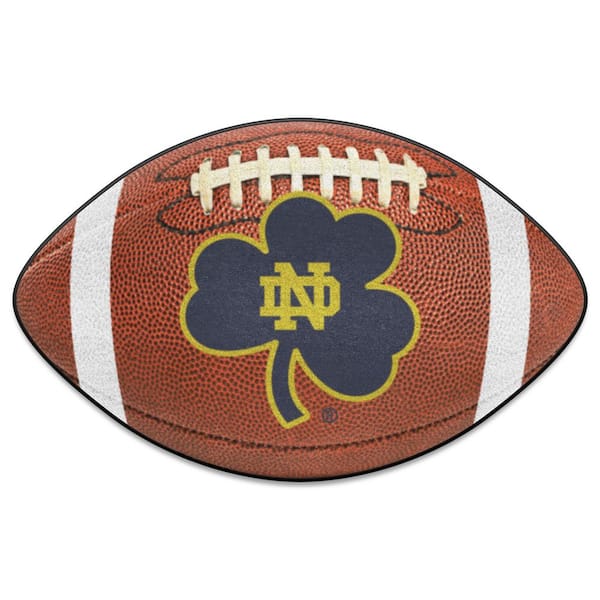 FANMATS Notre Dame Fighting Irish Brown Football 2 ft. x 3 ft. Area Rug
