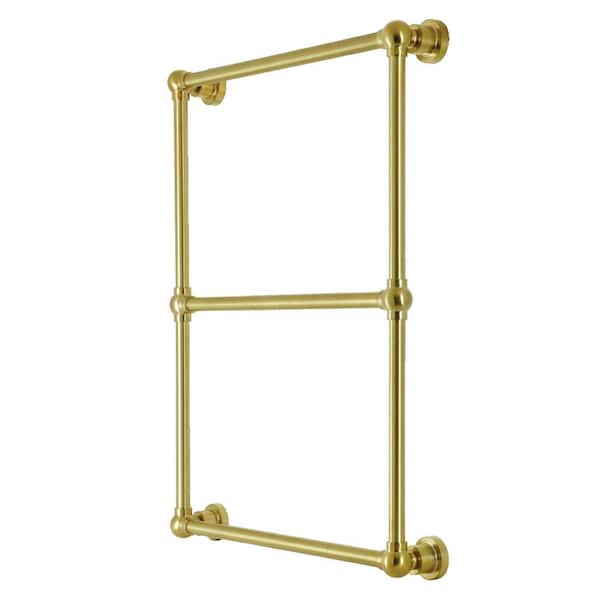 Palatine 3-Bar Wall Mount Towel Rack in Brushed Brass