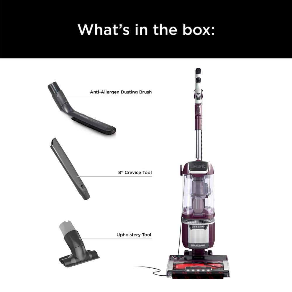 Wine Purple Lightweight Convertible Upright Vacuum with HEPA Filter