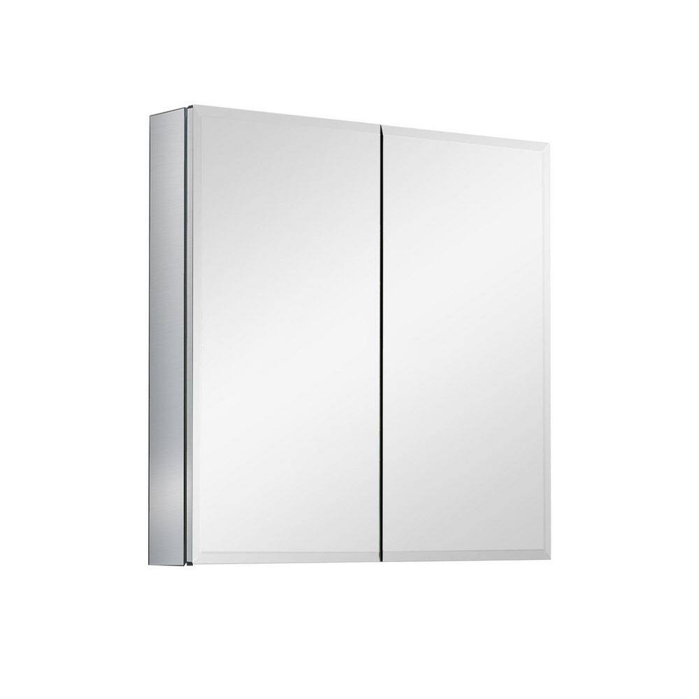 Avex Silver 30 in. W x 26 in. H Rectangular Aluminium Framed Medicine Cabinet with Mirror price history on PriceWatchPro