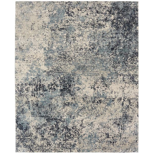 Theory Multi-Colored 10 ft. x 12 ft. Abstract Area Rug