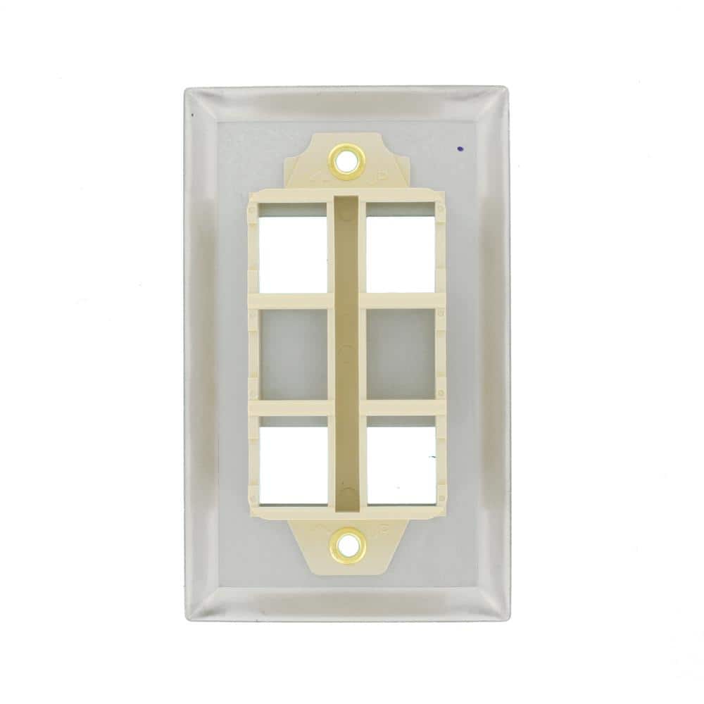 Stainless Steel 4-Port Keystone Mounting Plate