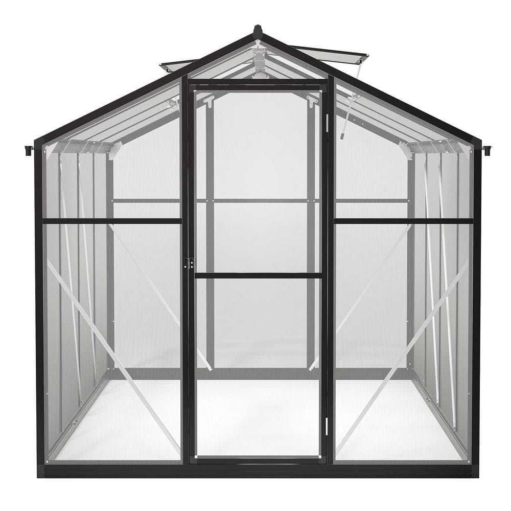Hohuqeri 6 ft. W x 8 ft. D Outdoors Greenhouse Walk-In