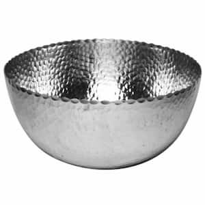 Amelia 8 in. W x 7.5 in. H x 9 in. D Round Silver Stainless Steel Bowls