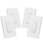 Tap Smart Wi-Fi Light Switch, White (4-Pack)