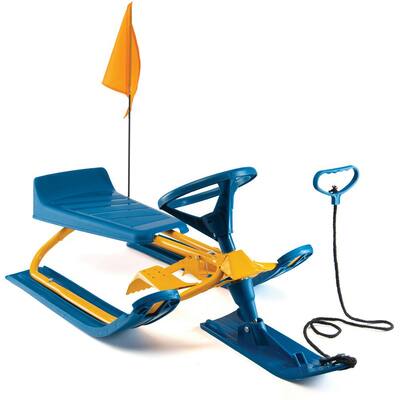 Snow Sled Kids Winter Toboggan Sled,ADSRO Landslide Sands Downhill Xtreme Winter Toboggan Flexible Flying Saucer