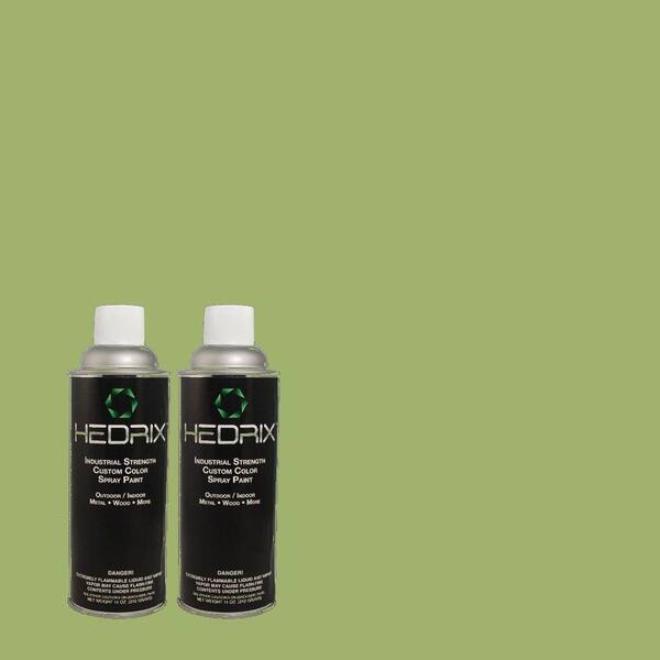 Hedrix 11 oz. Match of 430D-5 Geranium Leaf Low Lustre Custom Spray Paint (2-Pack)