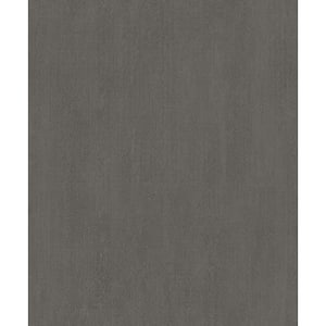 Ambiance Black Textured Plain Vinyl Non-Pasted Matte Wallpaper (Covers 57.75 sq.ft.)