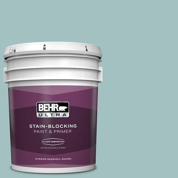 BEHR ULTRA 5 gal. #S440-3 Aspiring Blue Extra Durable Eggshell Enamel Interior Paint & Primer