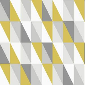 Yellow Inez Geometric Wallpaper Matte Non-Pasted Wallpaper Sample