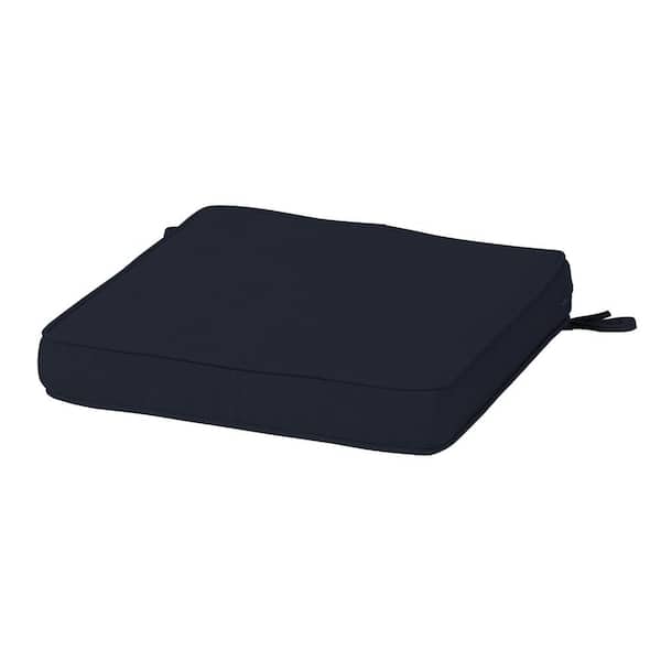 ARDEN SELECTIONS Modern Acrylic Outdoor Seat Cushion 20 x 20, Classic Navy Blue