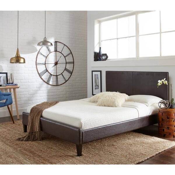 Rest Rite Brown Queen Upholstered Bed