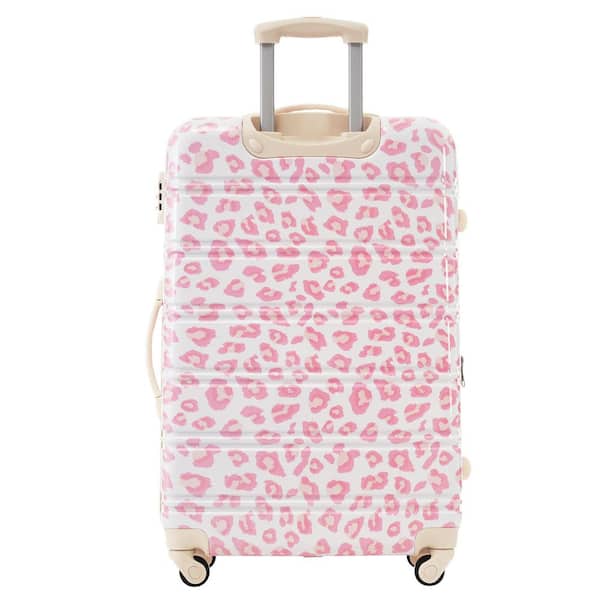 3-Piece Pink Hardside Spinner Luggage Set (20/24/28), Modern Pink