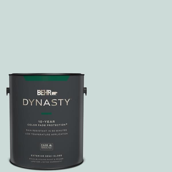 BEHR DYNASTY 1 gal. #PPL-46 Blue Cypress Semi-Gloss Exterior Stain-Blocking Paint & Primer