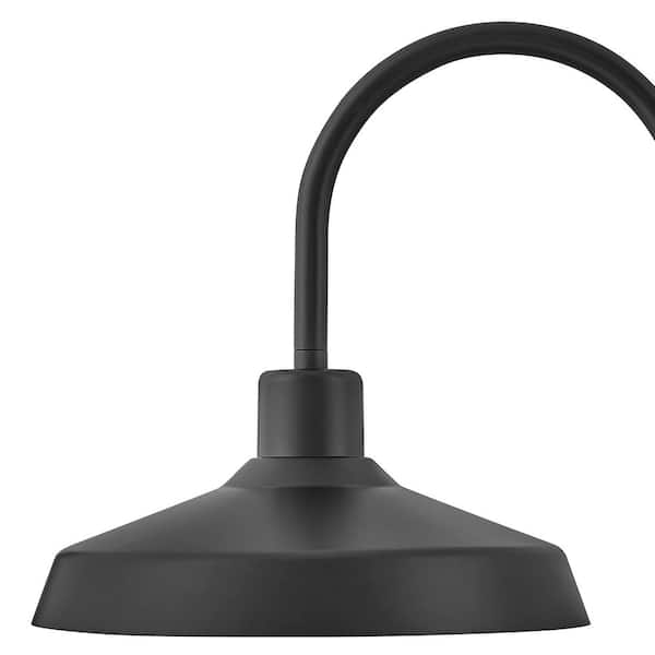 HINKLEY - Forge 1-Light Black Hardwired Outdoor Wall Lantern Sconce