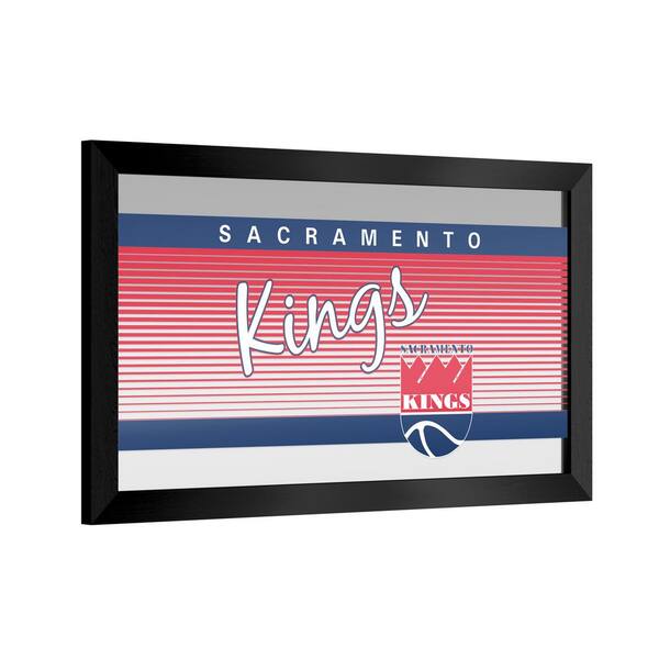 Sacramento Kings Hardwood Classics 26 in. W x 15 in. H Wood Black
