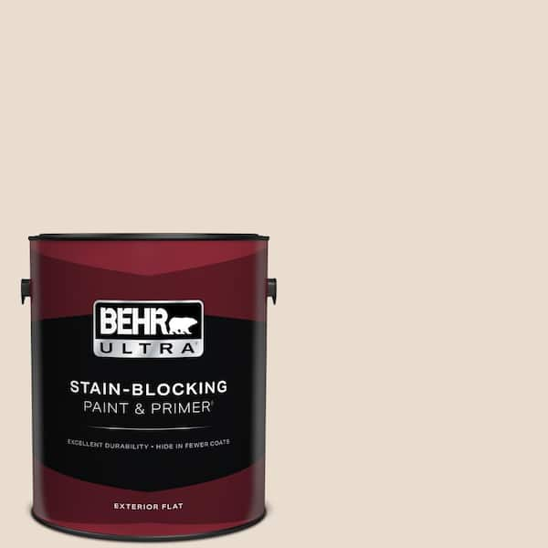 BEHR ULTRA 1 gal. #W-F-220 Cinnamon Cake Flat Exterior Paint & Primer