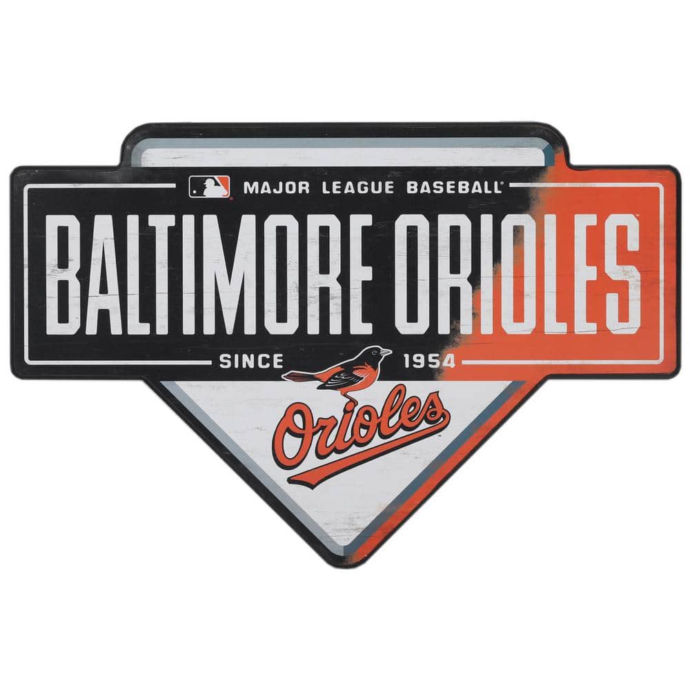 Baltimore Orioles Vintage Ticket Office Wood Wall Decor