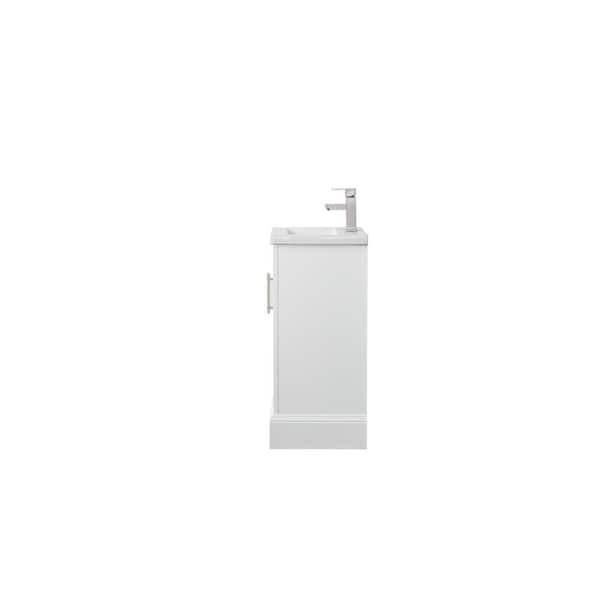 Vanity Art Vannes 20 in. W x 16 in. D x 34.5 in. H Bathroom Vanity in White with Ceramic Top