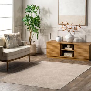 Elspeth Casual Faded Machine Washable Beige 7 ft. 3 in. x 9 ft. 3 in. Area Rug