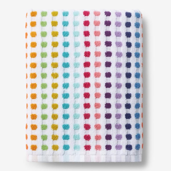 The Company Store Spectrum Multicolored Geometric Cotton Bath Sheet  VJ59-BSH-MULTI - The Home Depot