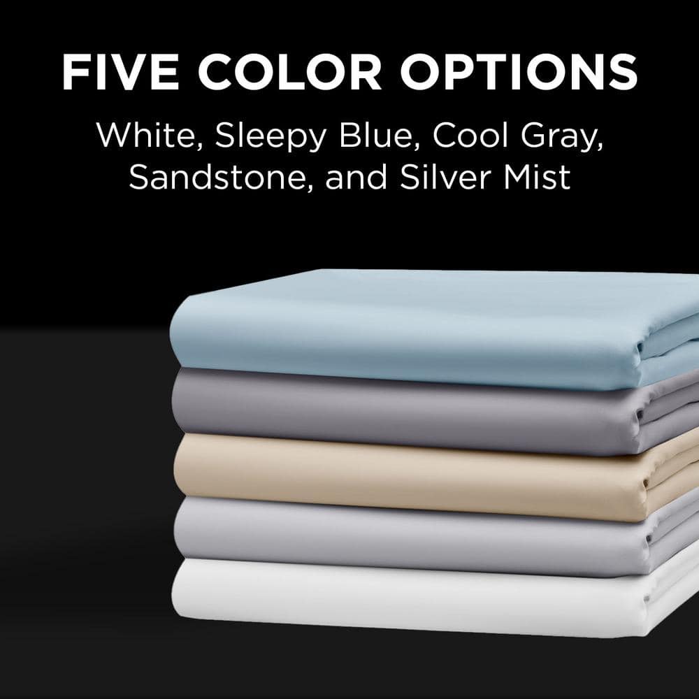 Twin XL Silver Mist Egyptian Cotton Sheet Set
