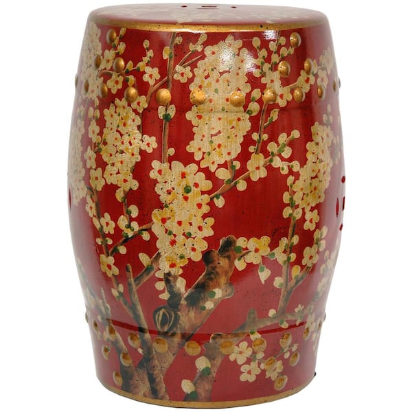 17.5 in. x 13 in. Sakura Blossom Garden Stool