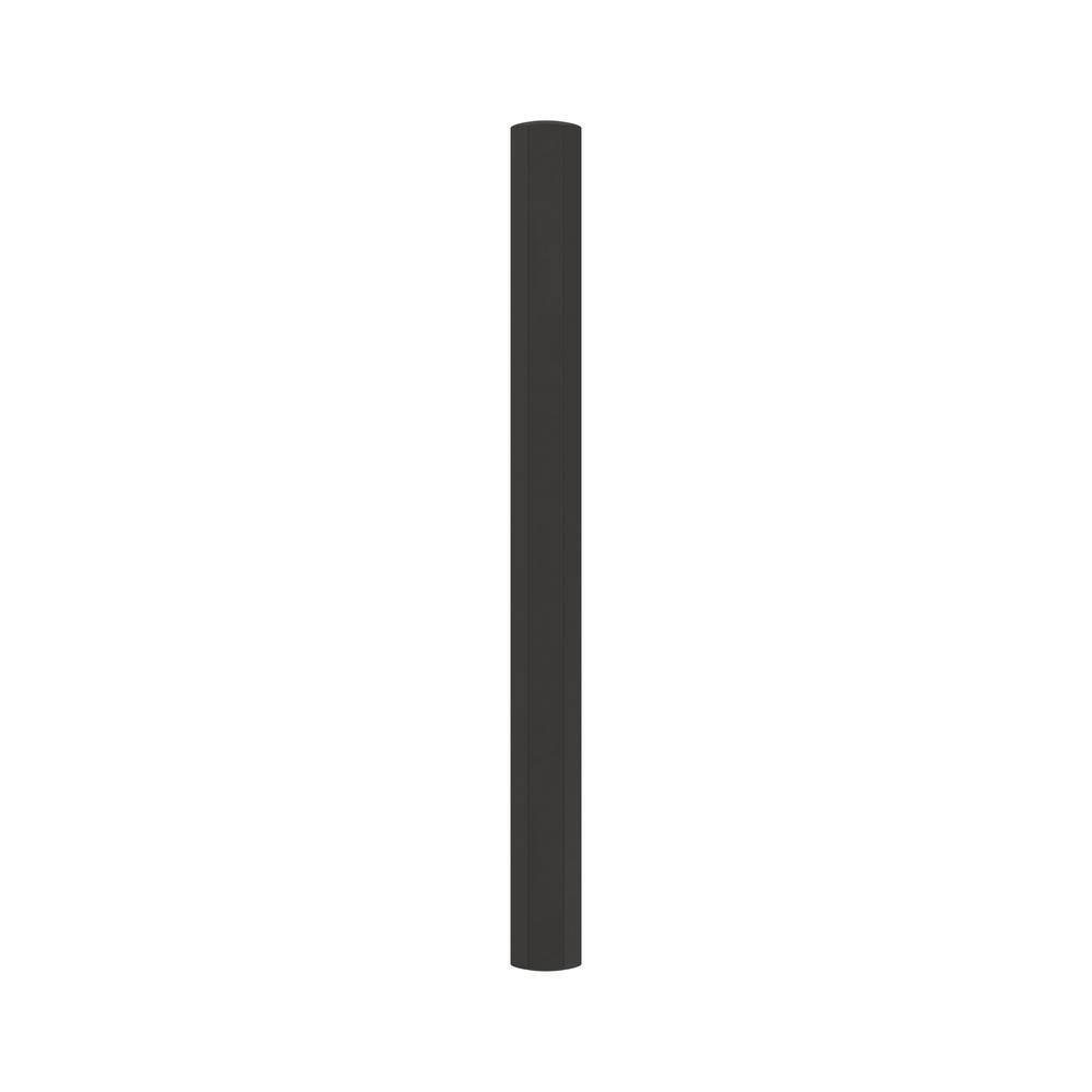 Matte Black Steel Cabinet Drawer Pull with Mounting Hardware
