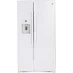 GE 25.1 cu. ft. Side by Side Refrigerator in White-GSS25IGNWW - The ...
