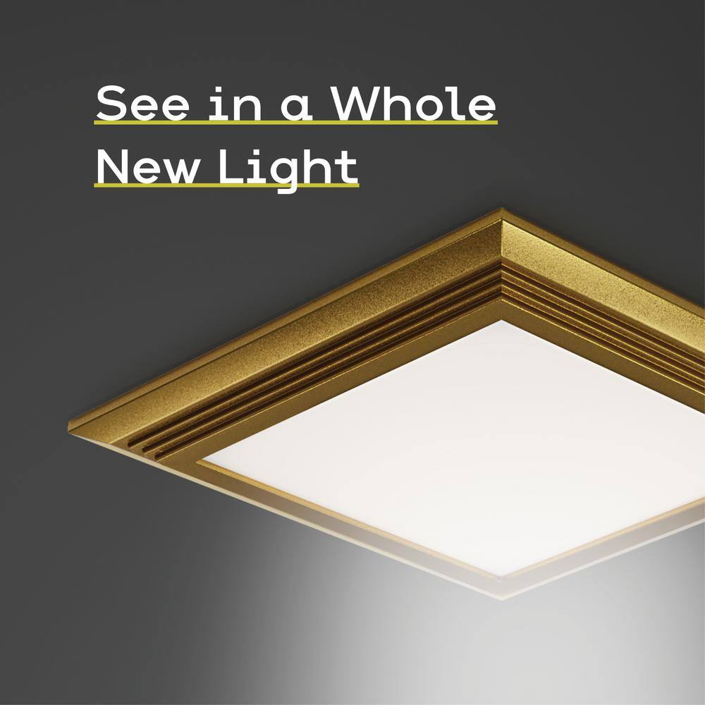 Next Glow Ultra Slim 5" Matte Brass LED Ceiling Light Fixture