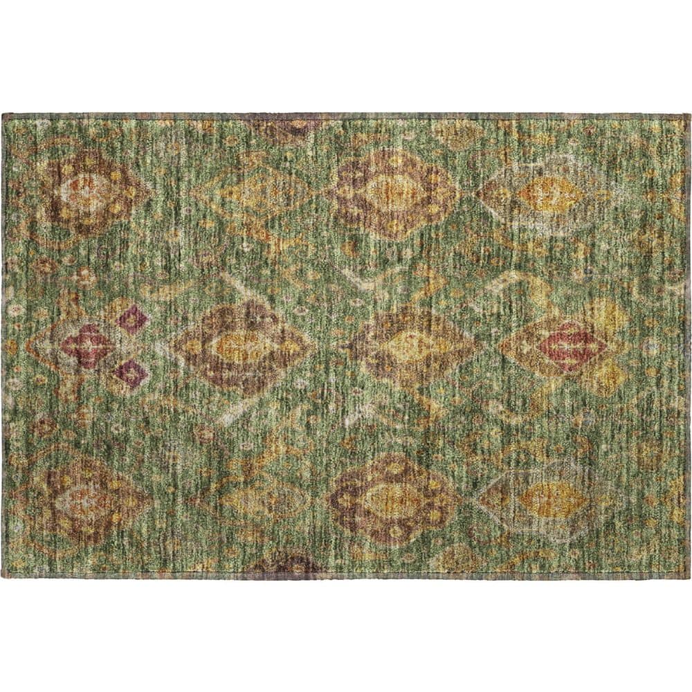 Mayfield Premium Machine Washable Abstract AMF2306 Fern 3 ft. x 4 ft. Area Rug price history on PriceWatchPro
