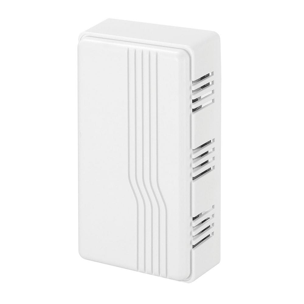 Heath Zenith White Plastic Wired Mechanical Doorbell Chime