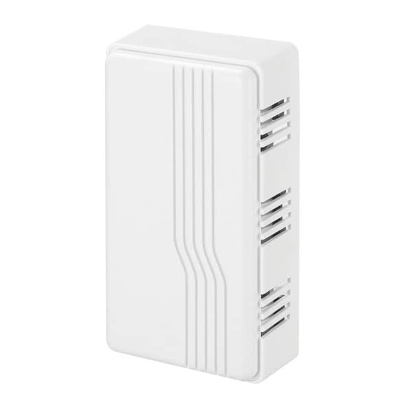 White Plastic Wired Mechanical Doorbell Chime