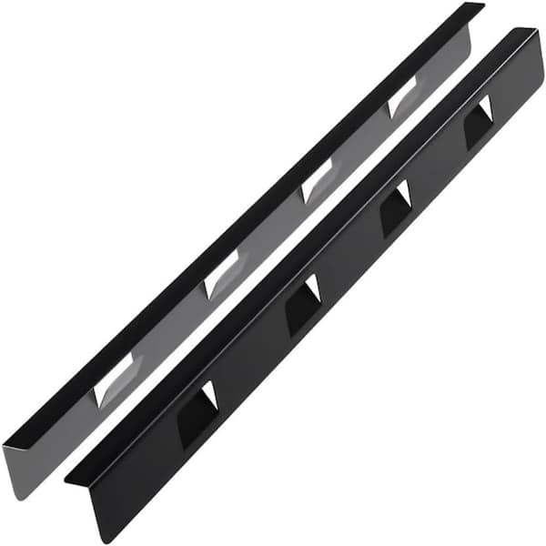 2-Pack Stainless Steel Stove Gap Filler, Range Trim Kit Between Oven and Countertop, Heat Resistant 23.4 in. Matte Black