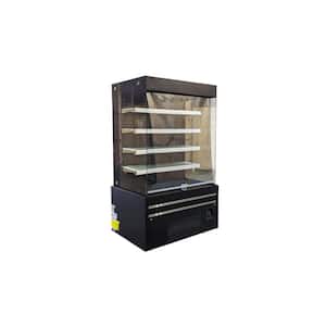 48.5 in. 26.8 cu. ft. Commercial Refrigerator Vertical Open Air Display EC760 Black