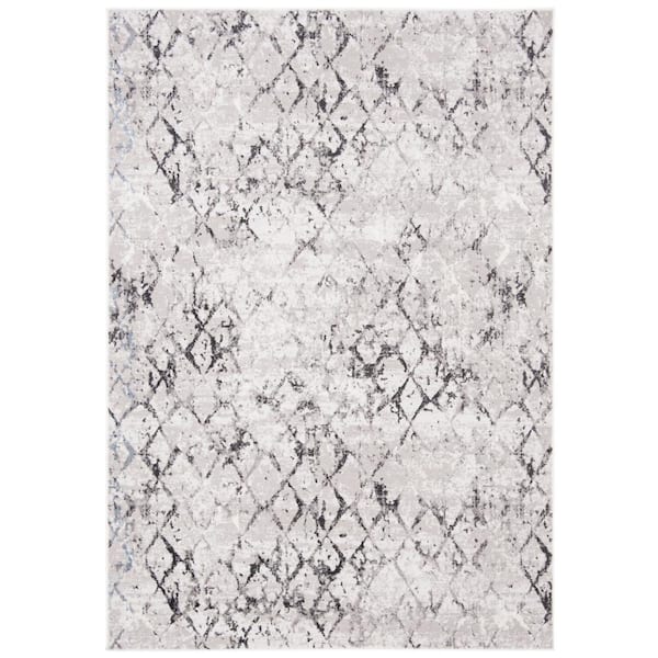 SAFAVIEH Amelia Gray/Light Gray 5 ft. x 8 ft. Abstract Area Rug