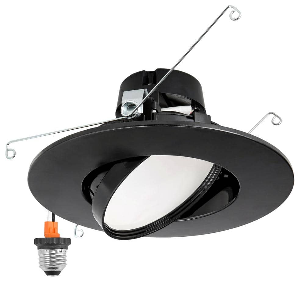 Maxxima 5 in. and 6 in. Adjustable Recessed LED Gimbal Downlight