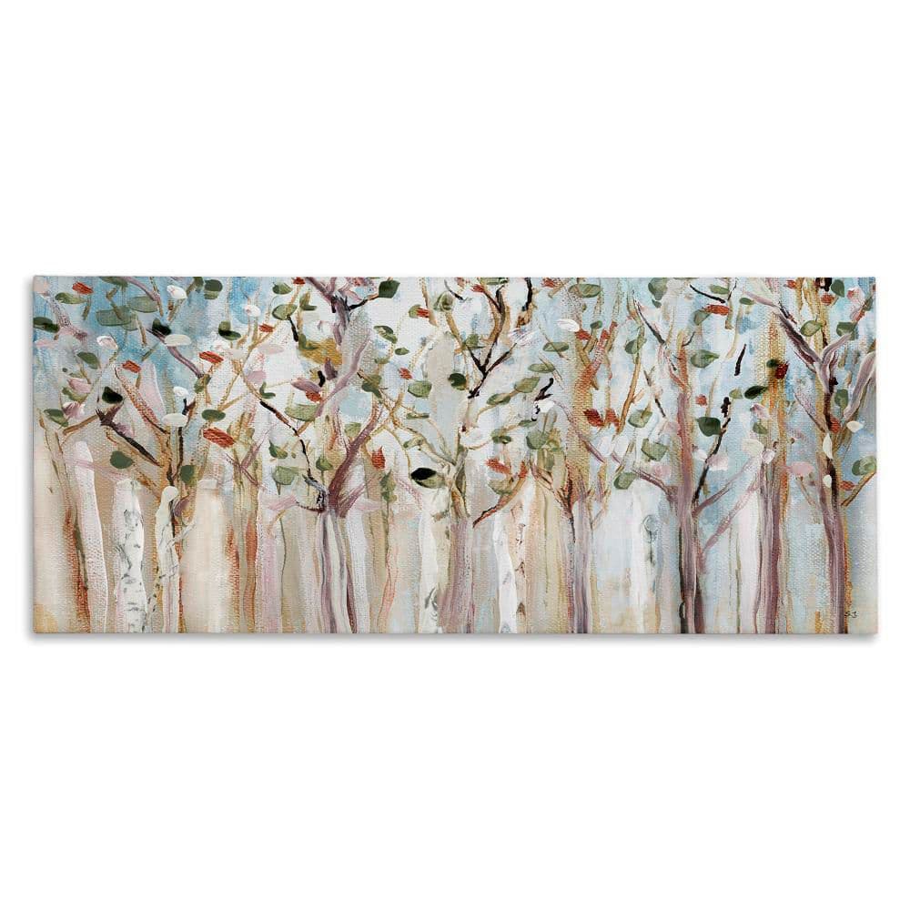 Bare Branch Trees Birch Forest by Susan Jill 1-Piece Gallery Wrapped Unframed Nature Graphic Art Print 10 in. x 24 in. price history on PriceWatchPro