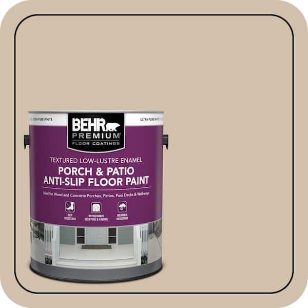 1 gal. #PFC-27 Light Rattan Textured Low-Lustre Enamel Interior/Exterior Porch and Patio Anti-Slip Floor Paint