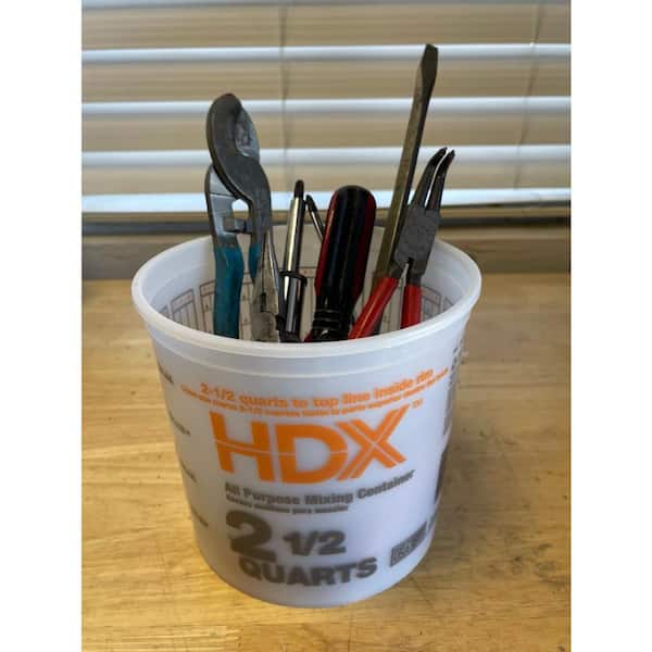 HDX 2.5 qt. All Purpose Small Bucket Mixing Container 05M3HDX