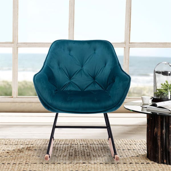 comfortable teal chair