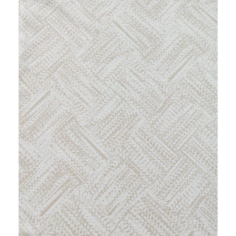 Basketweave Cafe Beige Polyester Shower Curtain