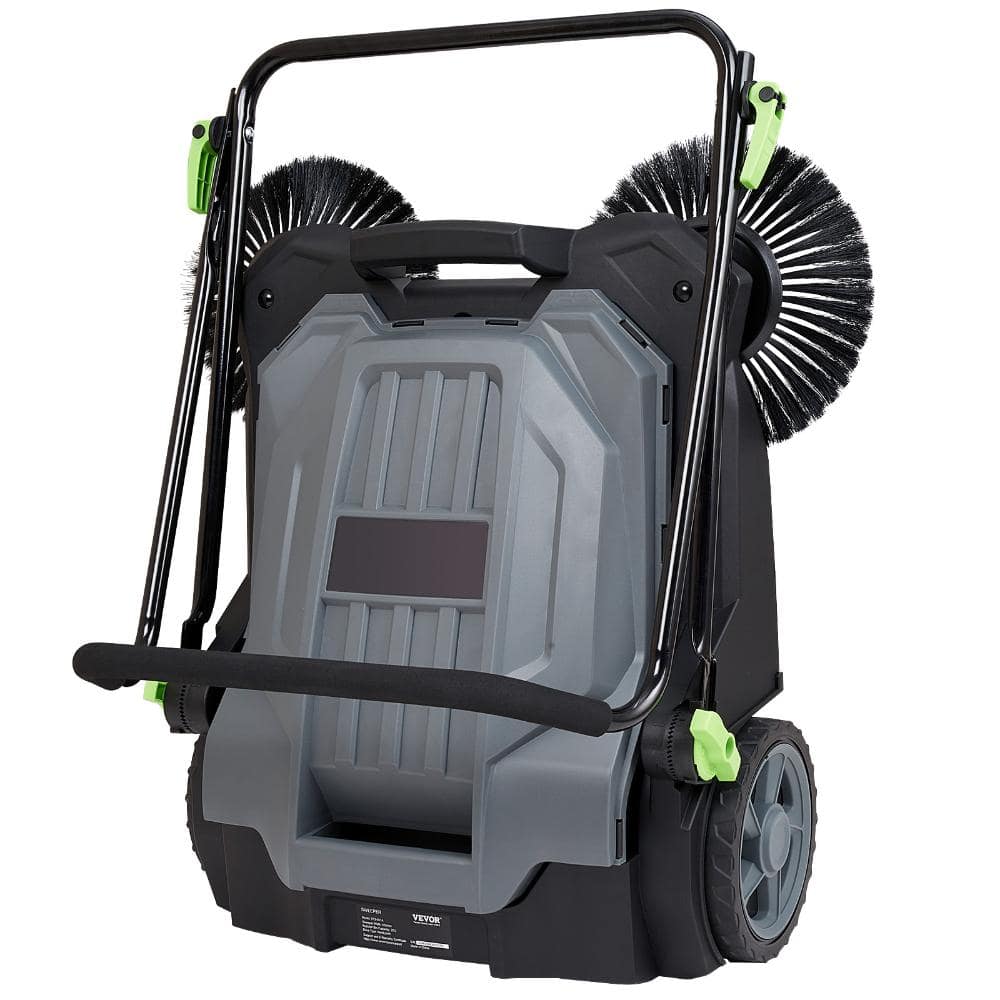 "25.6"" Walk-behind Hand Push Floor Sweeper, Manual Non-Electric, 5-Gallon Waste Container for Yard, Garage" price history on PriceWatchPro