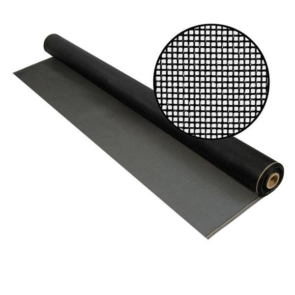 Phifer 72 in. x 100 ft. Charcoal Fiberglass Screen 20 x 20 Mesh