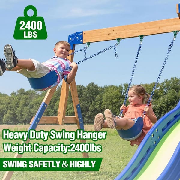 Misopily 4pcs Heavy Duty Swing Hangers w/ Bearings Porch Swing Kit