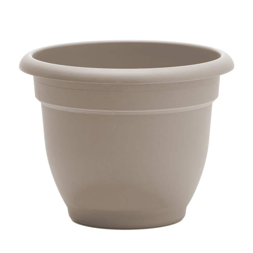 Bloem Ariana Self Watering Resin Planter 12 in. Pebble Stone