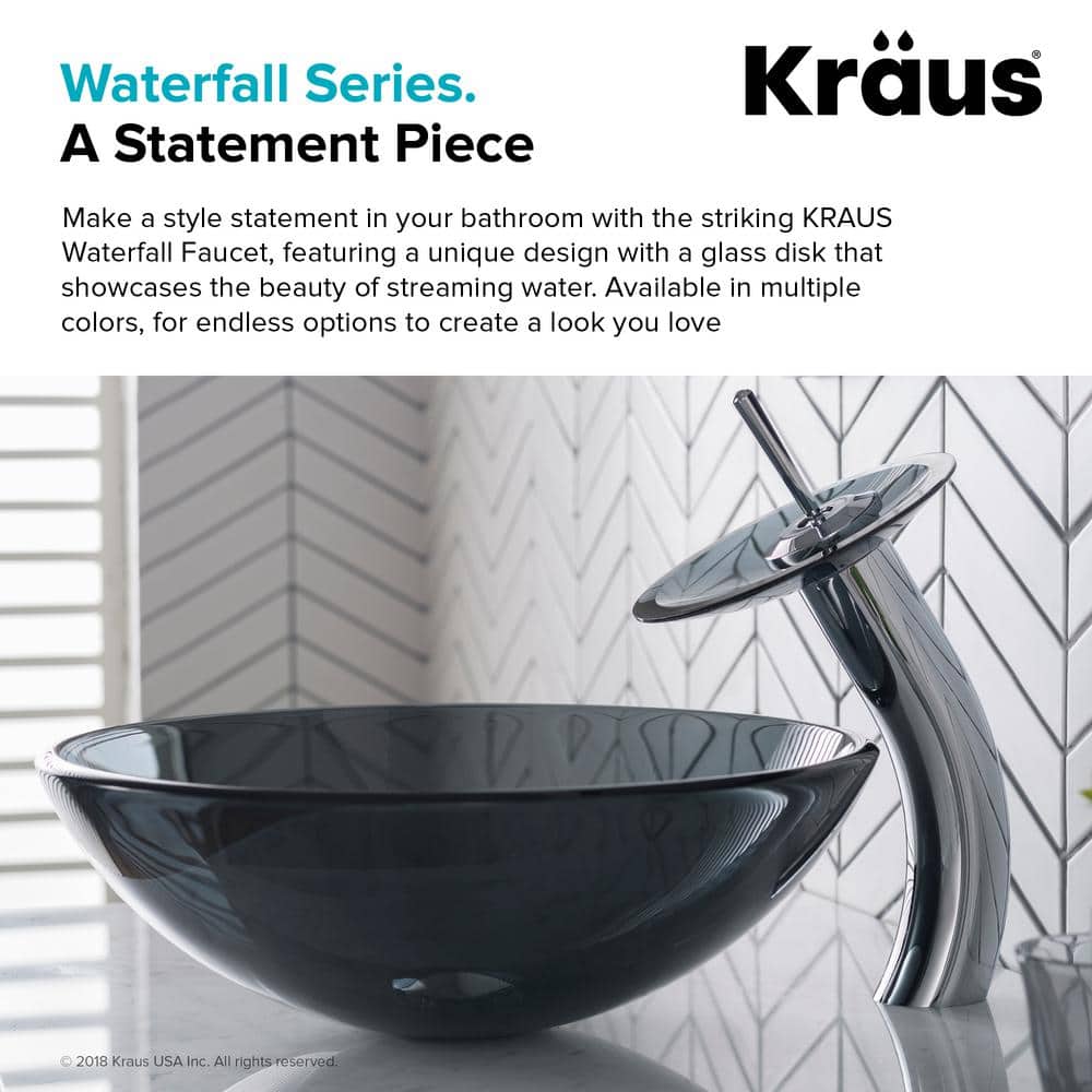 Gold and Chrome Brass Single Hole Vessel Faucet