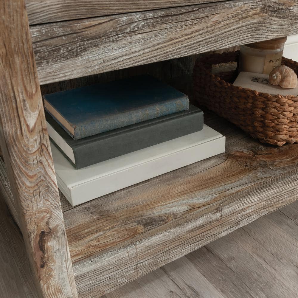 Rustic Cedar 1-Drawer Lateral File Cabinet with Open Shelf