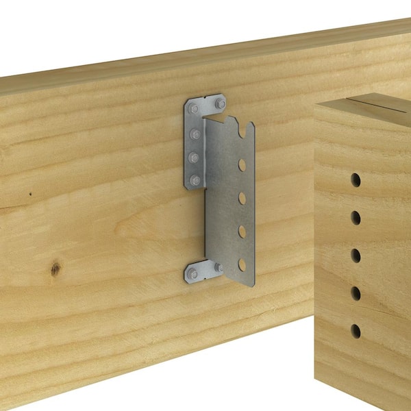 12-Gauge ZMAX Galvanized Concealed Joist Tie with (5) Short Pins