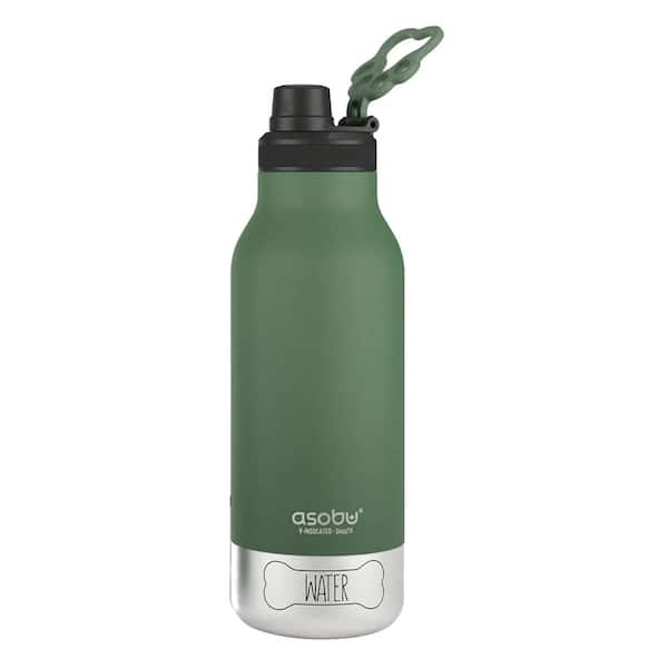ASOBU Buddy 32 oz. Basil Green Stainless Steel Water Bottle